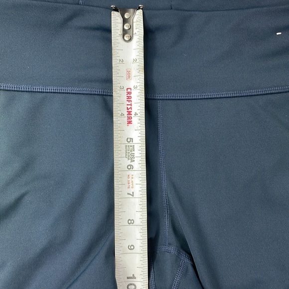 GapFit Women’s Navy Blue, GFast Color Block Crop Activewear Leggings, XL - Picture 6 of 10